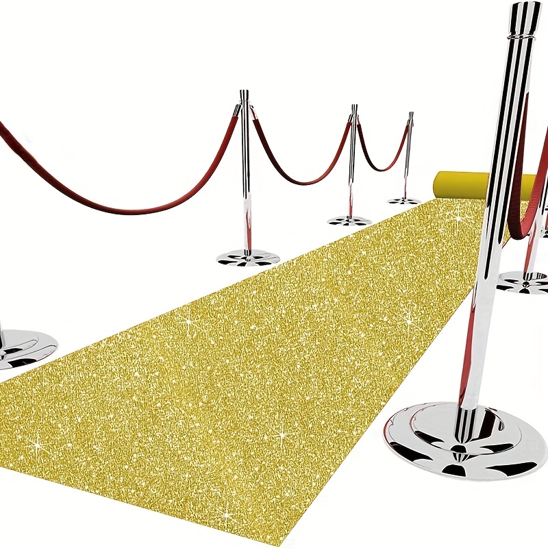 Aisle Runner White - Tappeto dorato per matrimoni, tappeto rosso