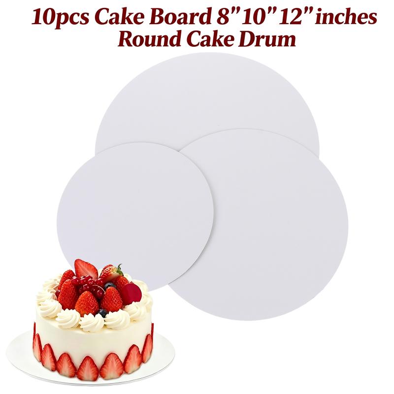 Wedding Supply Shops - Piatti Rotondi Bianchi per Torte, 10