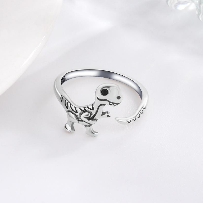 Wedding Job - Nuovo in argento 925 Dinosaur Woman