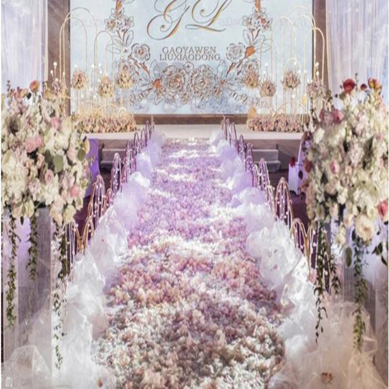 Aisle Runner White - Elegante Decorazione Nuziale Bianca: Filo di