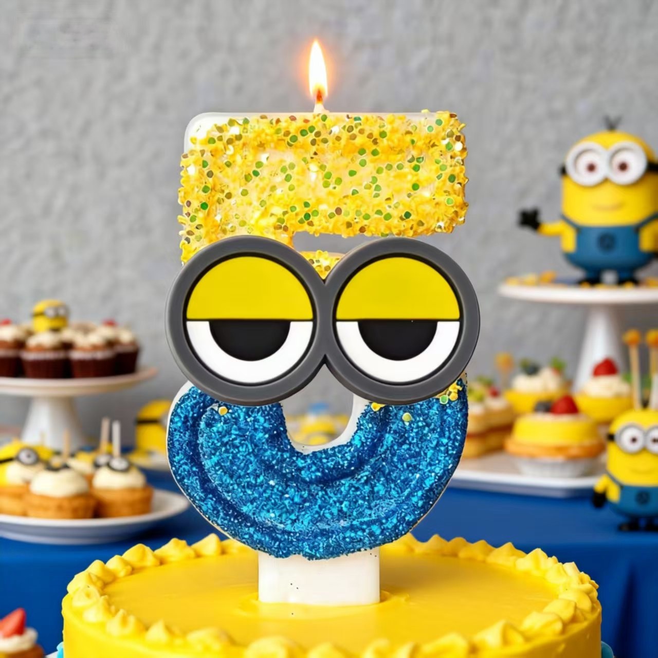 Unity Candle Set - Candela gialla Banana Man Numero 0-9