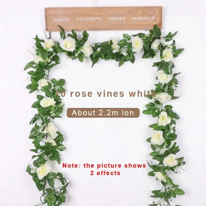 Wedding Arch Flower - 1 pz 2.2 m fiore bianco