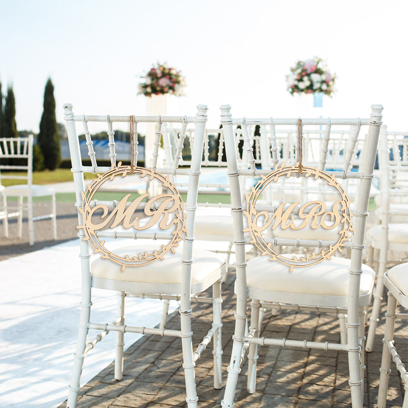 Wedding Supply Rentals - 2 pezzi di ciondolo per sedia