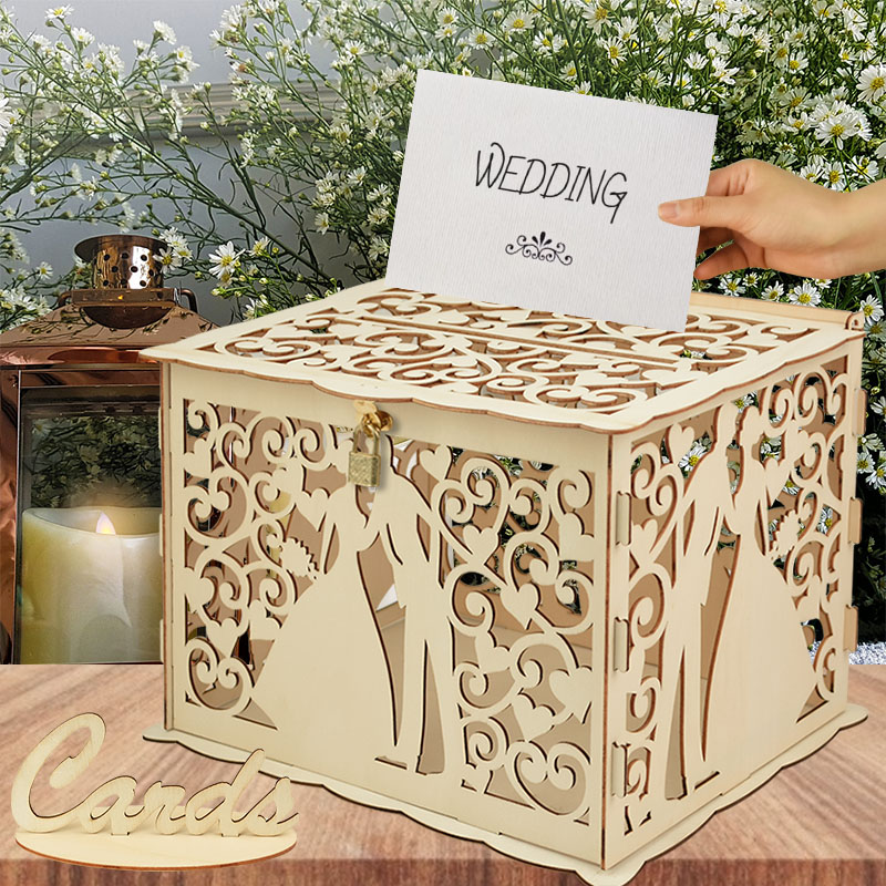 Wedding Supply Rentals - Scatole per carte regalo in legno