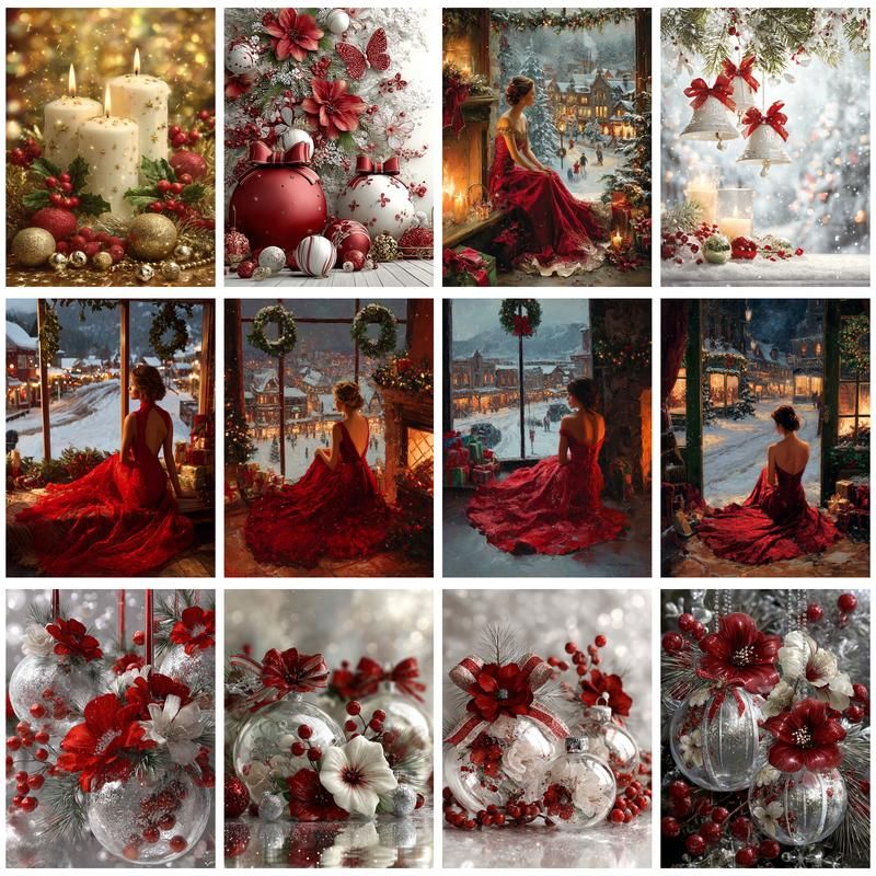 Unity Candle Set - CHENISTORY Kit di candele natalizie da