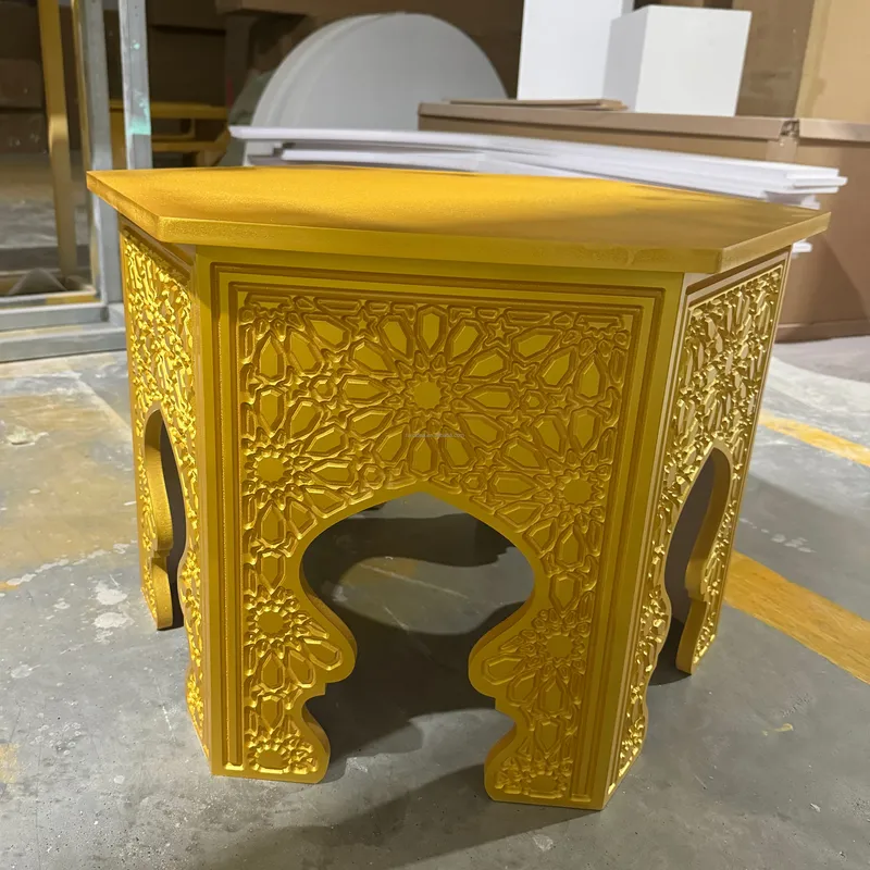 Tavolo Rotondo Dorato con Moti - Indian Wedding Supply recensione e prezzo