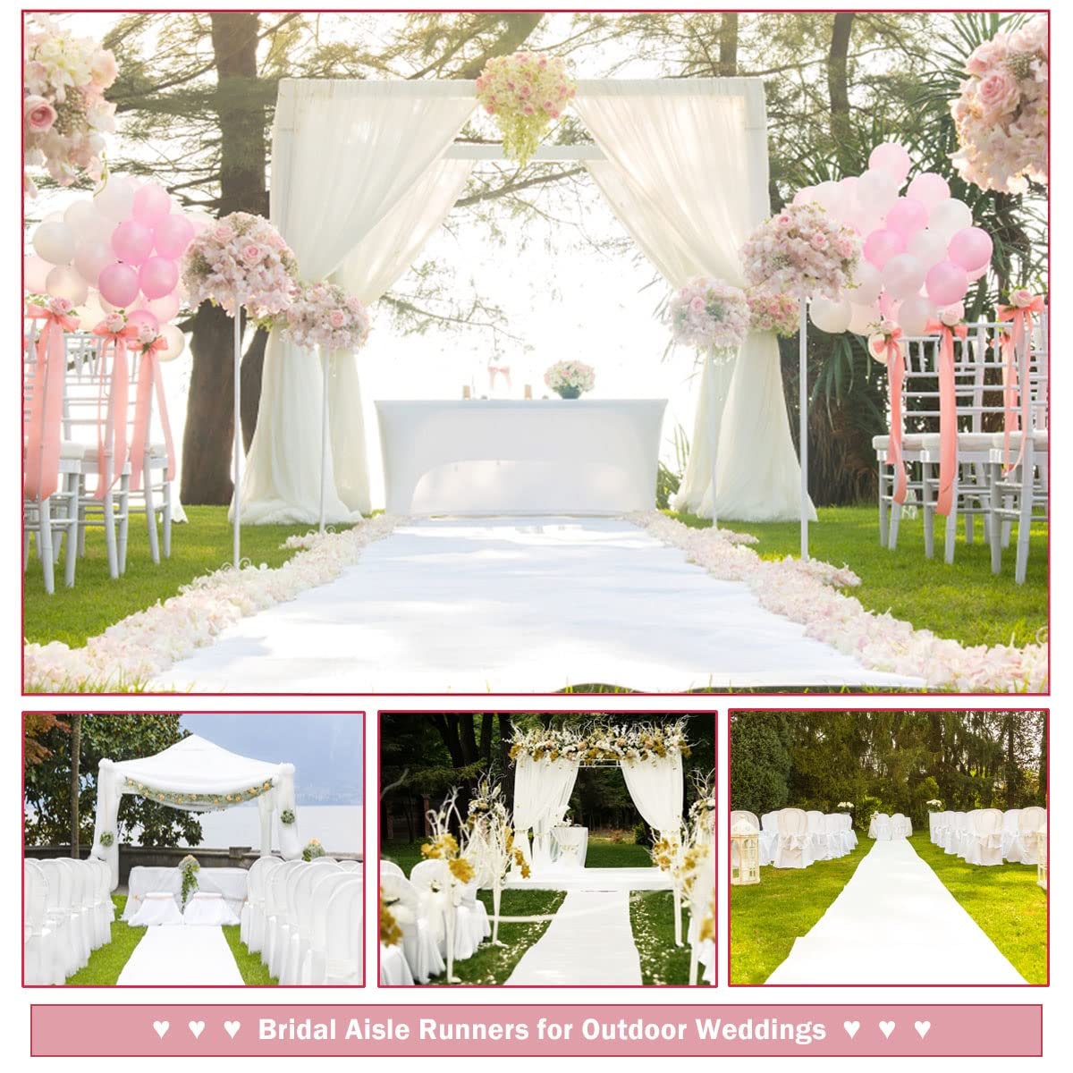 Matrimonio tappeto bianco anti - Aisle Runner White recensione e prezzo