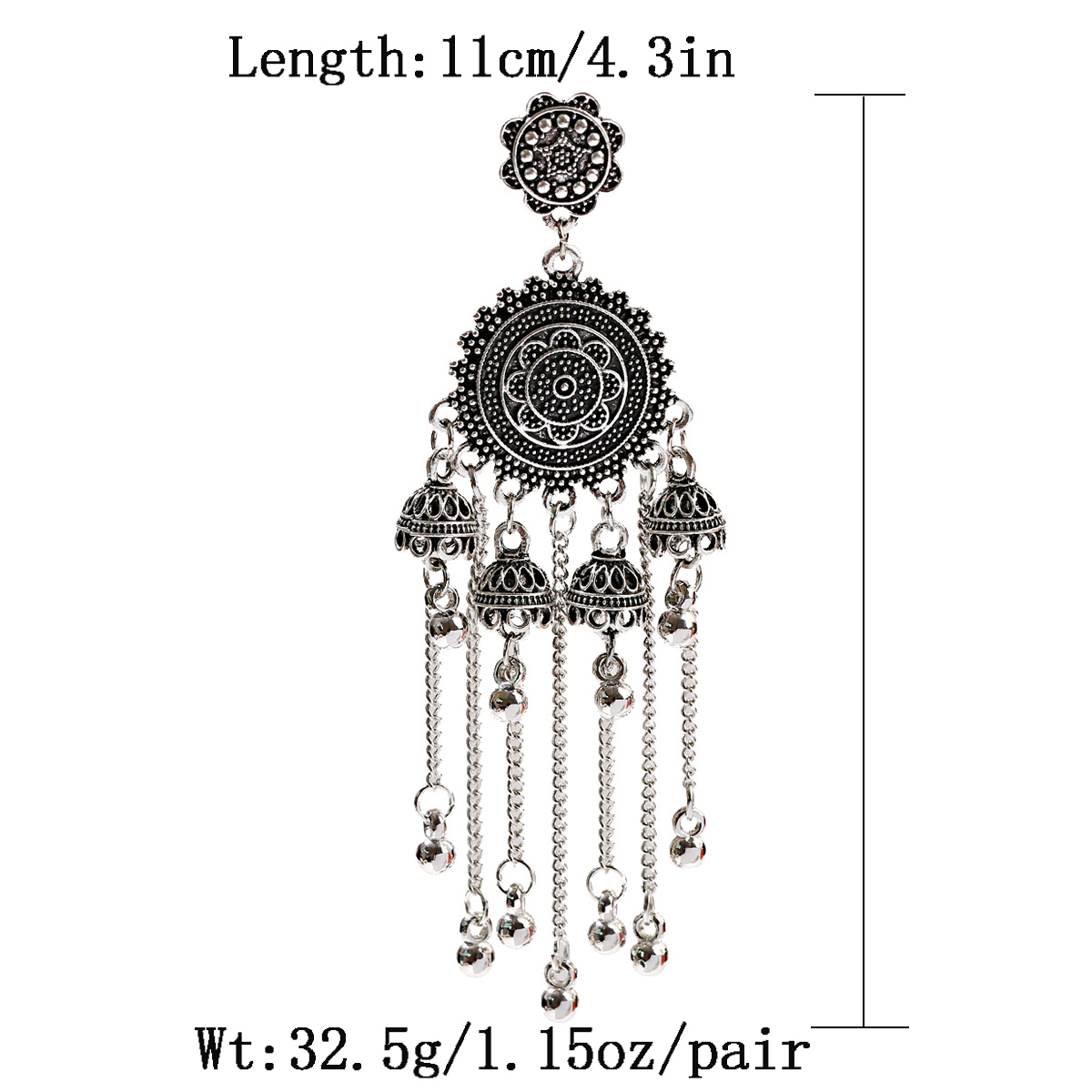 Orecchini pendenti a catena e  - Indian Wedding Supply recensione e prezzo